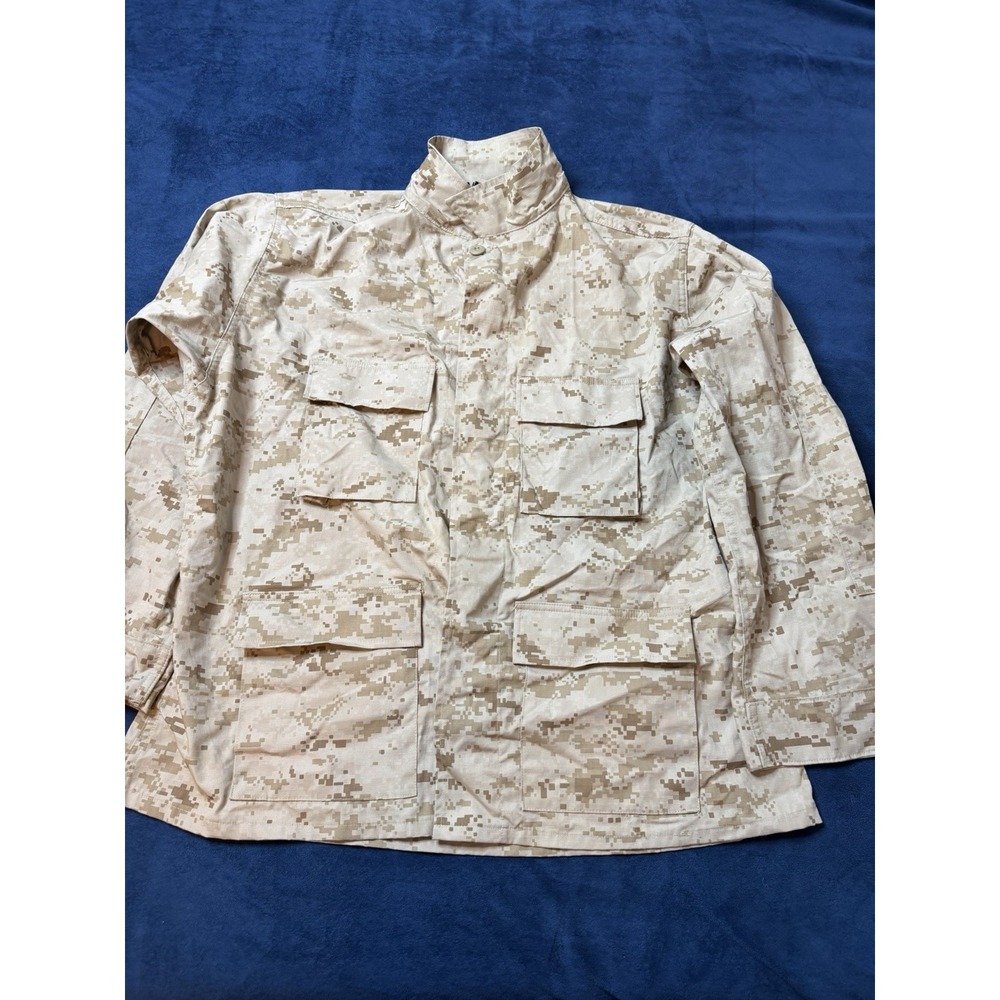 Genuine Gear Mens BDU Shirt Jacket 4 Pocket Camo XL Regular Desert Digital